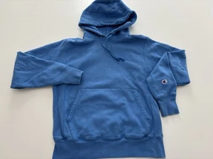 Vintage Y2K Champion Reverse Weave blauer Hoodie Größe Small - Bild 1 von 5