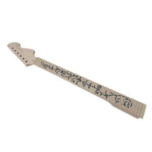 New Maple Electric Guitar Neck 24 fret 25.5 inchReplacement Vine InlayUnfinished - Picture 1 of 12