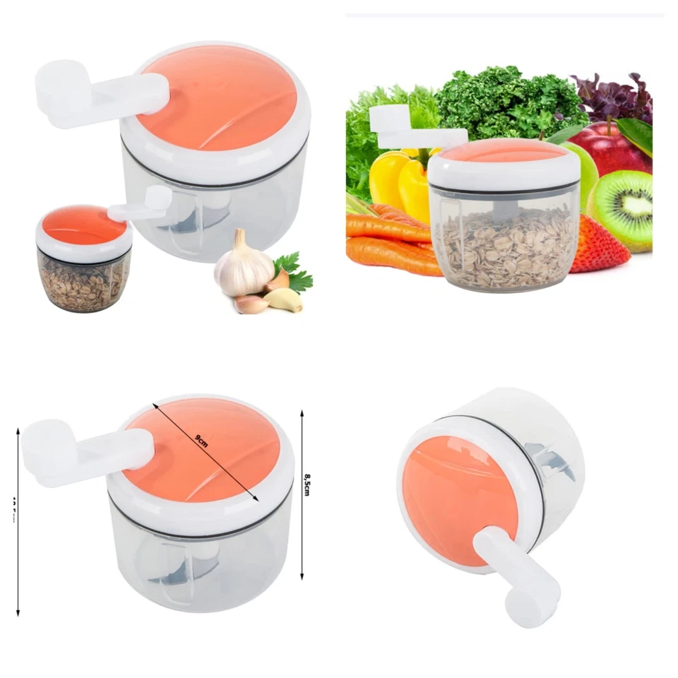 Gemüseschneider Manuell mit Kurbel Zwiebelschneider Gemüse Multizerkleinerer - Bild 1 von 1