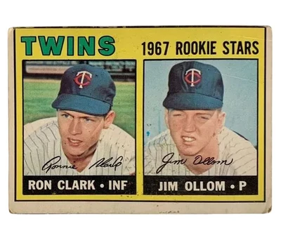 1967 O-Pee-Chee #137 Twins 1967 Rookie Stars Ron Clark /Jim Ollom Baseball Card - Image 1 of 2