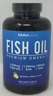 MAV Nutrition Premium Omega 3 Fish Oil 180 Softgels Exp. 05/2023