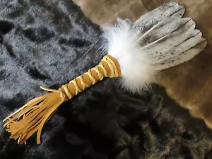 2-TAGESVERKAUF Feder Indianer hergestellt bemalt Feder Weißkopfseeadler 5 Federfächer - Bild 1 von 9