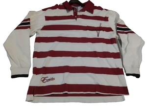 Exsto Rugby Shirt Long Sleeve Striped Embroidered Mens XL See Video - Picture 1 of 10