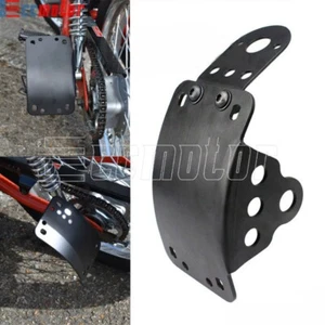 Motorcycle Side Mount License Plate Bracket Tail Light Holder For Harley Chopper - Picture 1 of 9