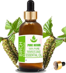 Pure Herbs Birch Betula 100% Pure & Natural Essential Oil - Picture 1 of 50