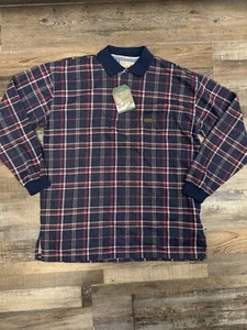 Vintage Woolrich Blue/Red Plaid Long Sleeve Cotton Polyester Men’s Large NWT! - Picture 1 of 11