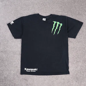 2008 MONSTER AMA MX Championship Motorbikes Large Black Short Sleeve T-Shirt - Picture 1 of 12