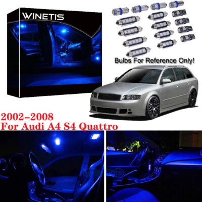 Blue 21x Interior Canbus LED Light Package Kit For 2002-2008 Audi A4 S4 Quattro - Image 1 of 4