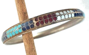 Vintage Emaille Armreif - Böhmisch - Bild 1 von 1