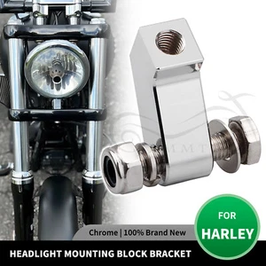 Headlight Mounting Block Bracket For Harley Dyna Softail Sportster 1200 V-Rod - Bild 1 von 13