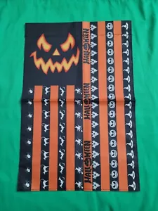 Feliz Halloween Poliéster Doble Cara Jardín Bandera 12 por 18 Nuevo Regalo Vacaciones - Imagen 1 de 4