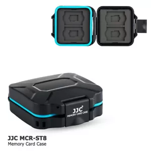 JJC Water-resistant Memory Card Case Holder fit 4 SD SDHC SDXC + 4 Micro SD Card - Picture 1 of 12
