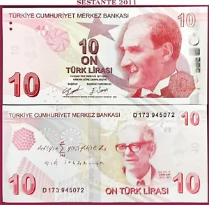 $TURQUÍA 10 TURCA LIRASI L 1970 2022 Nuevo letrero P 222f UNC envío gratuito desde 100 $ - Imagen 1 de 1