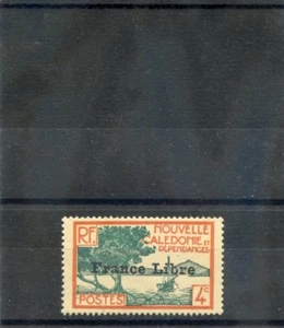 NEW CALEDONIA Sc 220(YT 198)**VF NH 1941 4c FRANCE LIBRE $50 - Imagen 1 de 1
