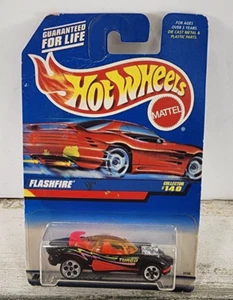 Hotwheels Flashfire Black 1997 #140 Mainline 3156 giocattoli vintage Mattel - Foto 1 di 5