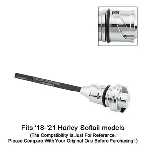 Oil Dipstick Tank Cap Plug For Softail Breakout Standard Heritage Classic SIL - Picture 1 of 15