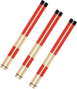 Youeon 3 Paar 16 Zoll Bambus Hot Rods Drumsticks, 5A Jazz Drumsticks Constructe - Bild 1 von 6