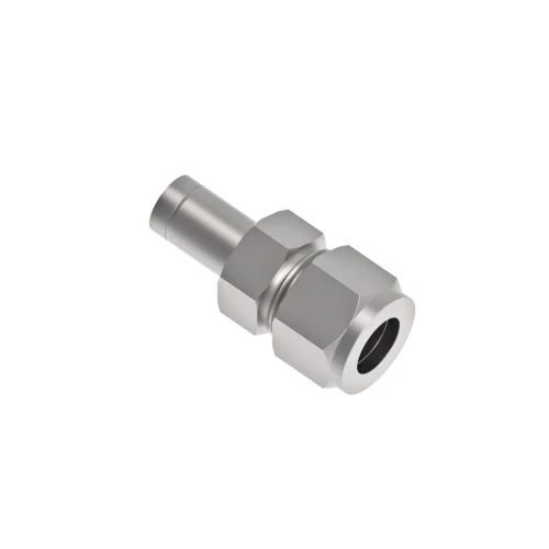 1/4" Tube x 3/8" Tube 316ss Reducer Stub Fitting  Hy-lok CR-4-6-S316 - Image 1 of 2