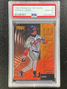 1996 Pinnacle 1st Rate Chipper Jones PSA 10 Atlanta Braves **POP 1** - Picture 1 of 1