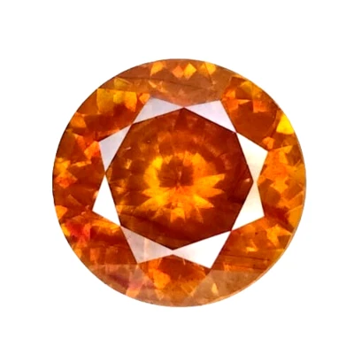 Piedras preciosas sueltas corte redondo esfalerita natural rojo naranja 8,80 CTS Foto 1 de 3