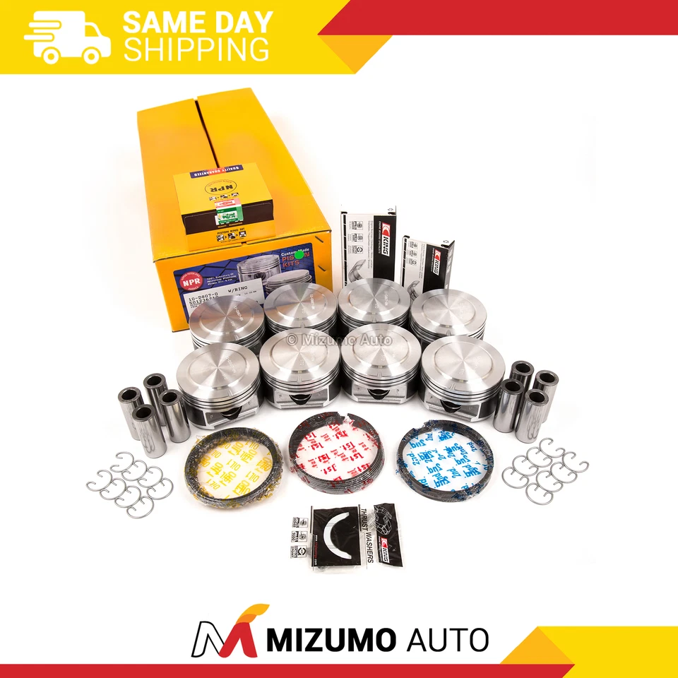 Rodamientos de varilla principal de pistones de alta salida aptos para Dodge Dakota Jeep 02-07 4,7 L SOHC VIN J Foto 1 de 4