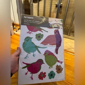 NWT Pier 1 Imports 22 Piece Bird Peel and Stick Wall Appliqué Decal - Picture 1 of 6