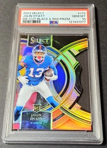 2023 Panini Select Black Red Prizm Premier Jalin Hyatt Rookie RC #173 PSA 10 - Picture 1 of 2