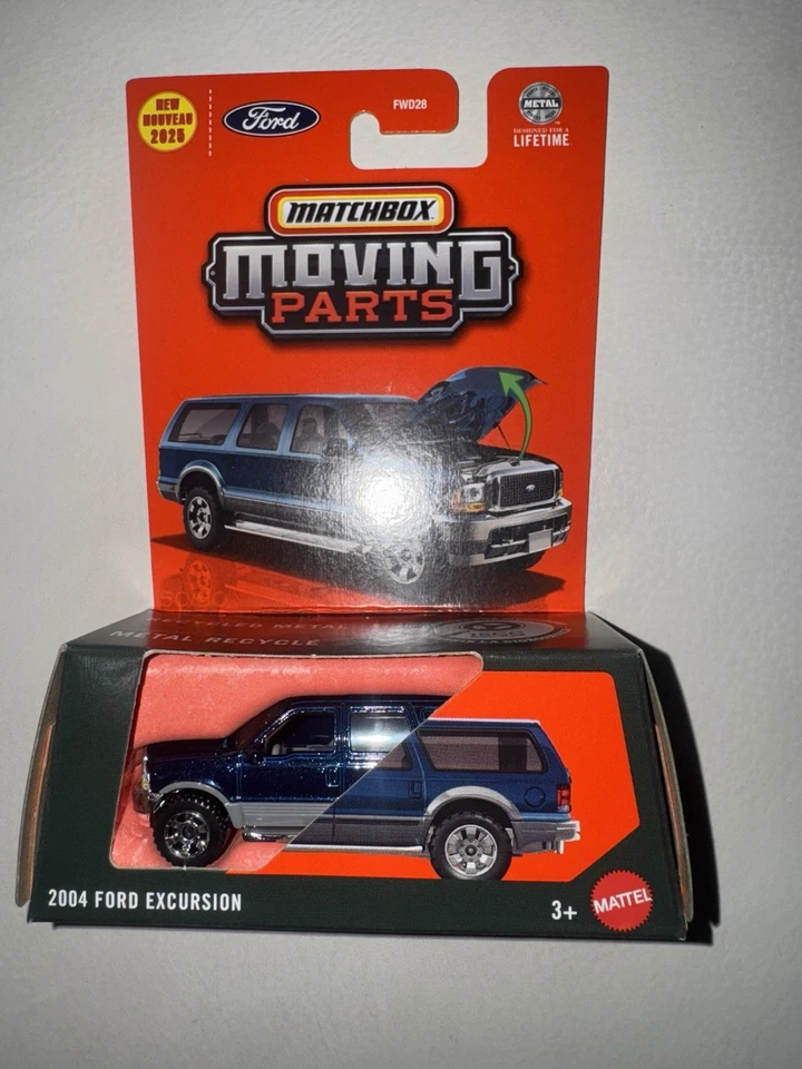 Piezas móviles Matchbox Ford Excursion 2004 azul 2025 1/64 Foto 1 de 1