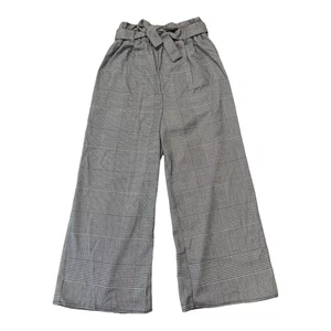 art class Girls Paperbag Waist Wide Leg Pants Black/White, Size S (6/6X) - Picture 1 of 8