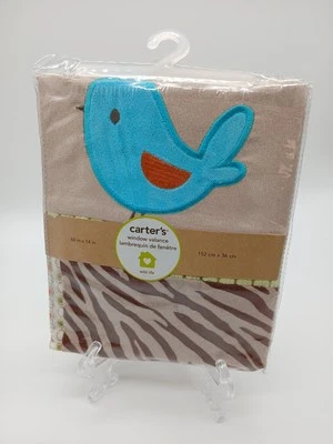 Carter's Jungle Jill Bird Window Valance 60"x 14" New In Package - Image 1 of 4