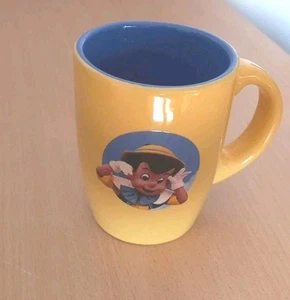 Vintage Disneyland Paris Pinocchio Esso Mug Yellow & Blue - Picture 1 of 7