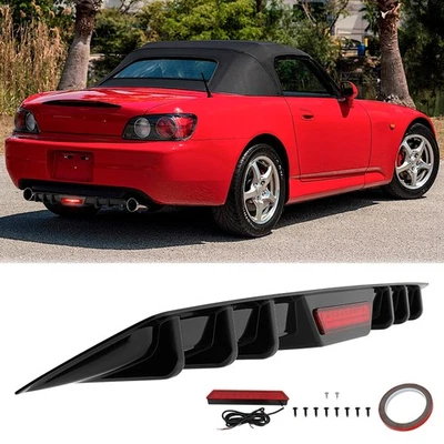 Kit de carrocería divisor alerón difusor parachoques trasero negro para Honda S2000 AP1 AP2 Foto 1 de 4