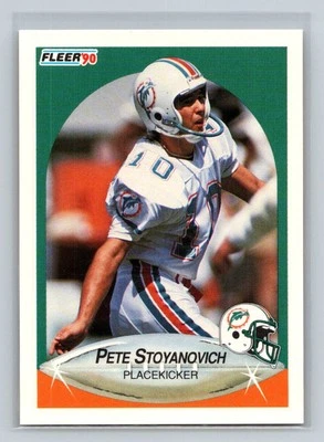 Pete Stoyanovich 1990 Fleer #248 RC - Image 1 of 2