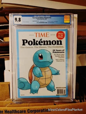 POKÉMON TIME MAGAZINE SPECIAL EDITION SQUIRTLE COVER - GRADED CGC 9.8 NM/M - Image 1 of 4
