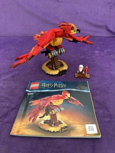LEGO Harry Potter: Fawkes Dumbledore's Phoenix (76394) Complete W/ Inst. No Box - Picture 1 of 11