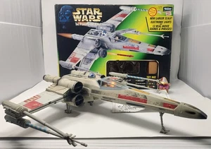 Star Wars 1997 POTF Electronic Power F/X Red Five X-Wing Fighter 100% Completo - Imagen 1 de 5