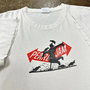 Vintage 2003 Pearl Jam Riot Act Double Sided Distressed Tour T-shirt - Picture 1 of 6