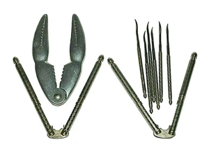 2 HMQ Nutcrackers Lobster Shell Crab Claw Leg Cracker Six Picks Seafood Nuts 9 - Picture 1 of 8