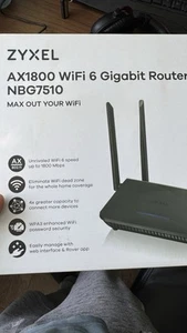 Zyxel WiFi 6-Router mit AX1800 (NBG7510) Dual-Band Gigabit WLAN-Router - Bild 1 von 3