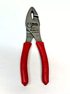 Snap On Tools 46ACF 6-inch RED Soft Grip Combination Slip Joint Pliers - Picture 1 of 3