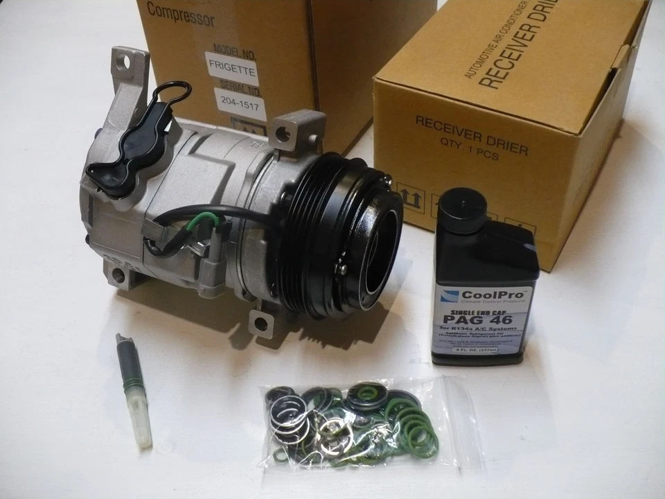 GMC Sierra 1500 2010-2013 (4,8 L, 5,3 L, 6,2 L) kit de compresor de aire acondicionado Frigette Foto 1 de 4