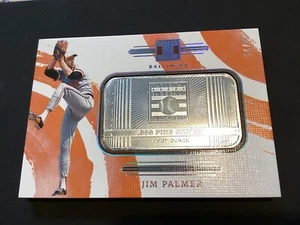 2024 PANINI IMPECCABLE HALL OF FAME ONE OZ. .999 SILVER BAR JIM PALMER  23/25 - Picture 1 of 3