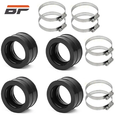 4X For Honda V65 Sabre VF1100S 1984 1985 Intake Manifold Insulator Boot US - Imagem 1 de 4