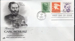 US Scott #1847 "Carl Schurz", First Day Cover, ArtCraft Cachet - Picture 1 of 1