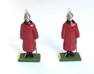 BRITAINS OR SIMILAR LIFEGUARDS IN WINTER COATS x 2 - Picture 1 of 3