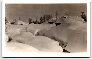 RPPC Postcard Snow Scene Valdez Alaska AK UNP - Picture 1 of 2