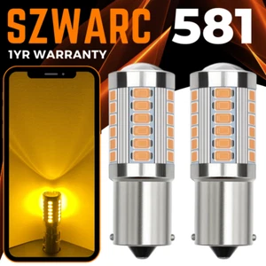 Bau15s Py21w 581 Amber Led Turn Signal Indicator Light Bulbs Lamp Car Orange - Picture 1 of 11