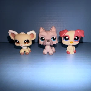 Littlest Pet Shop Puppy Dog Set Chihuahua #1199 Jack Russell #1200 Scottie #1201 - Picture 1 of 5
