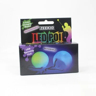 Zeekio Rechargable LED POI - Beginner to Pro - Glow Flow Toy (9 Modi) - Bild 1 von 4