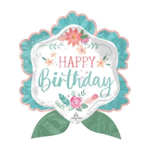 Free Spirit Party Supplies Happy Birthday SuperShape Foil Balloon Decoration - Picture 1 of 1